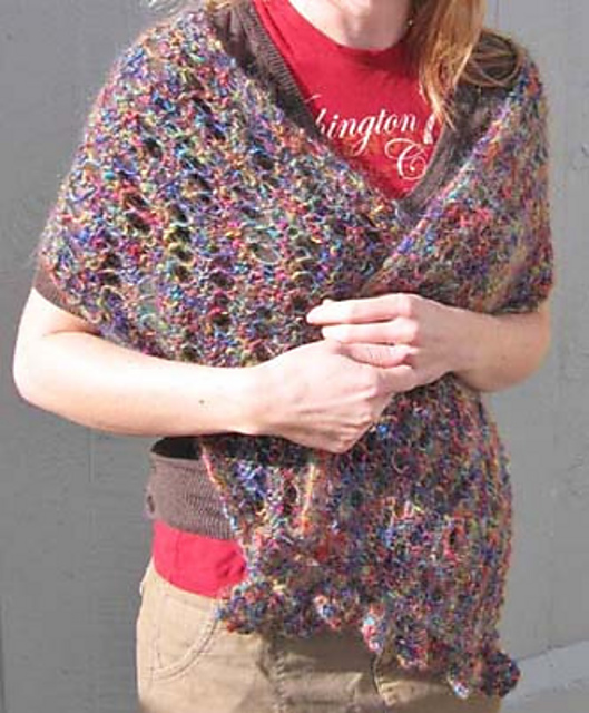 frilled shawl