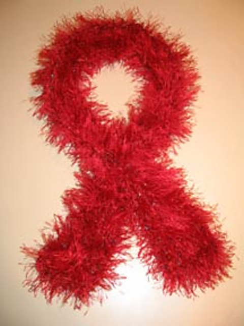 One-ball Holiday Keyhole Scarf