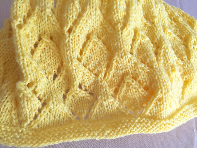 #55 Diamond Lace Baby Blanket
