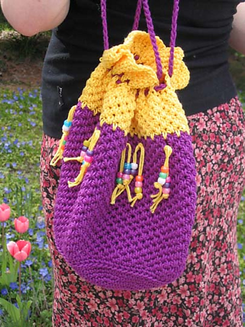 Cotton Crochet Tote Bag