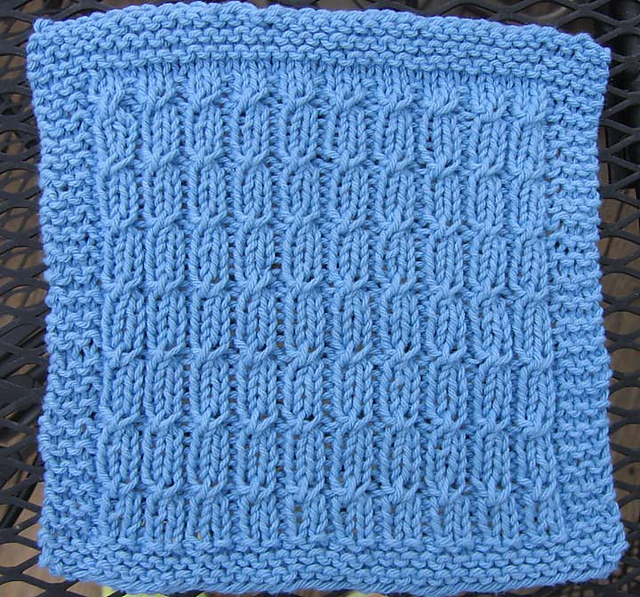 Blue Twist Dishcloth