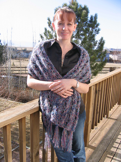 Spring Snow Shawl