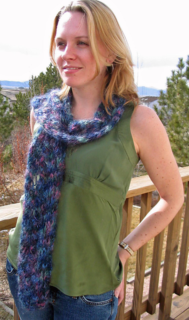 Mohair Horseshoe Scarf