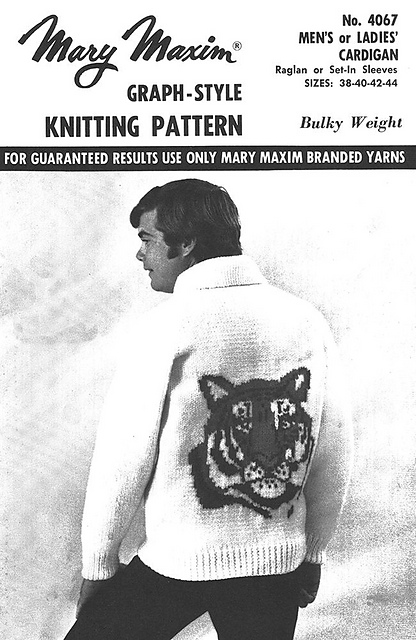 Men’s or Ladies Tiger Cardigan