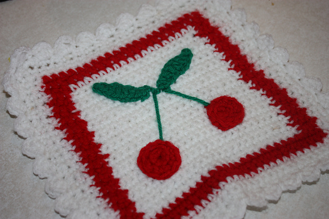 Cherries Potholder