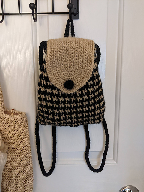 Houndstooth Backpack