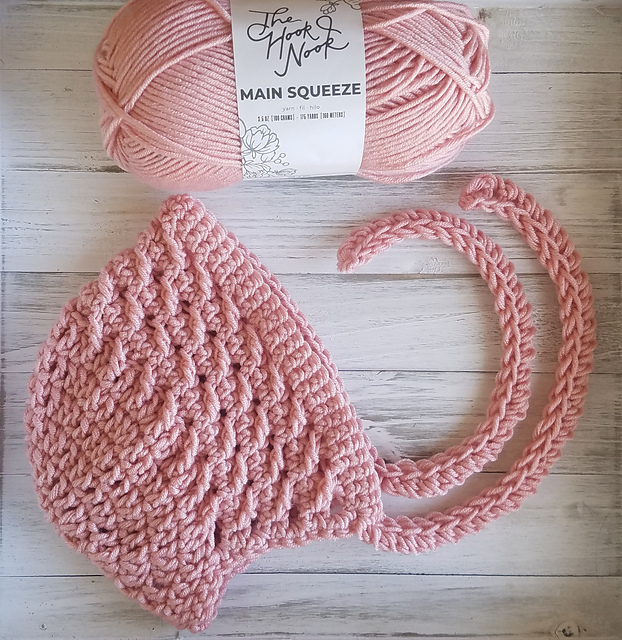 The Crossed Ripple Baby Bonnet