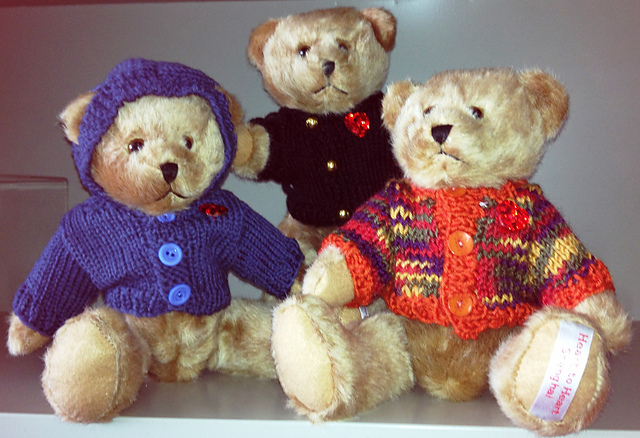 Heart to Heart Bear Cardigan w/ variations