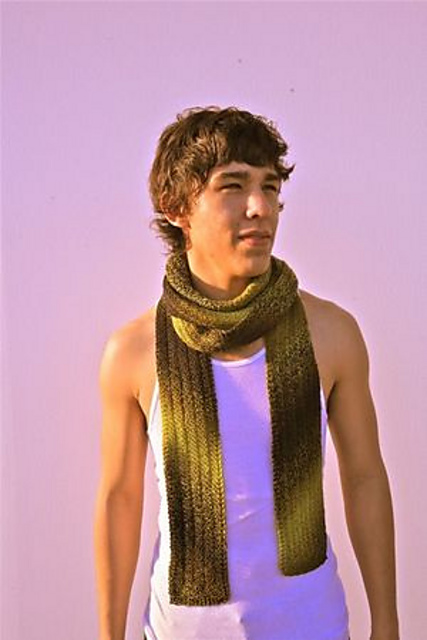 Diagonal Garter Scarf (AC94)