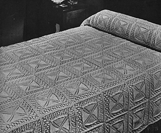 Knitted Bedspread #4-73