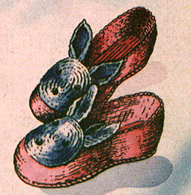 Crocheted Bunny Slippers