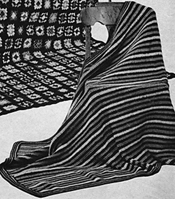 Striped Afghan #682