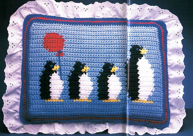 Penguins on Parade Pillow