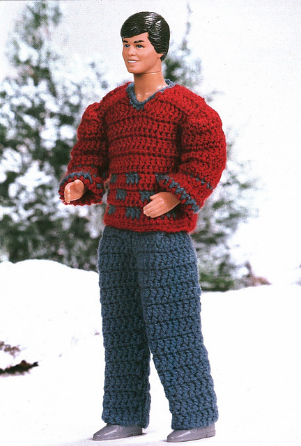 Boy Doll's Sweater Set
