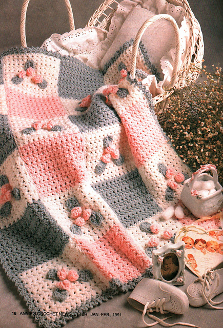 Rosebud Afghan