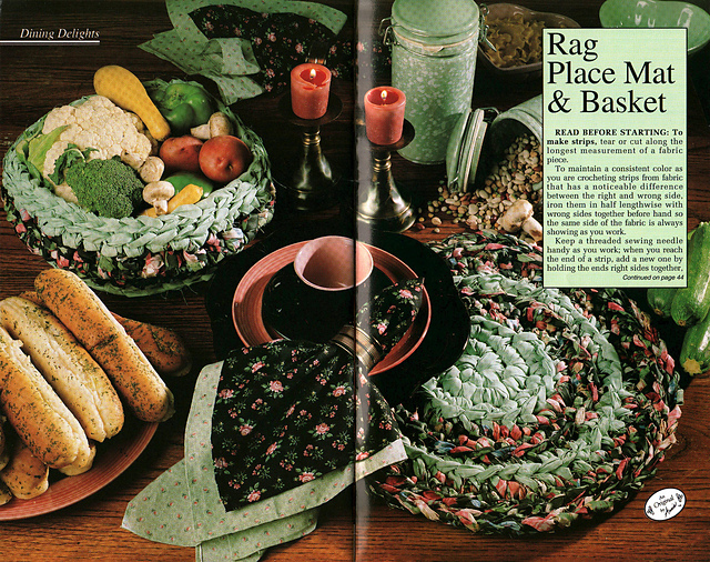 Rag Place Mat & Basket