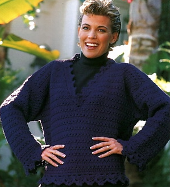 V-necked Sweater