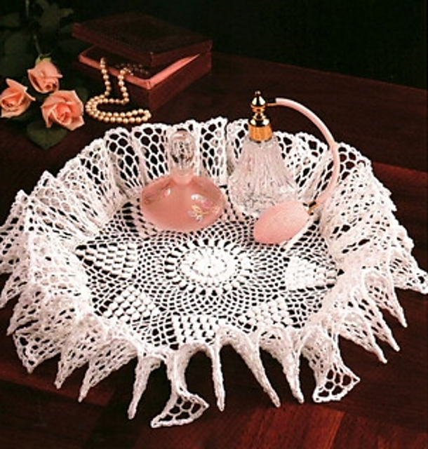 Popcorn Points Doily