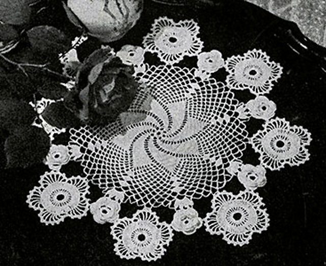 Irish Crochet Doily #7635