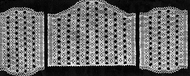 Mosaic Antimacassar Set #774