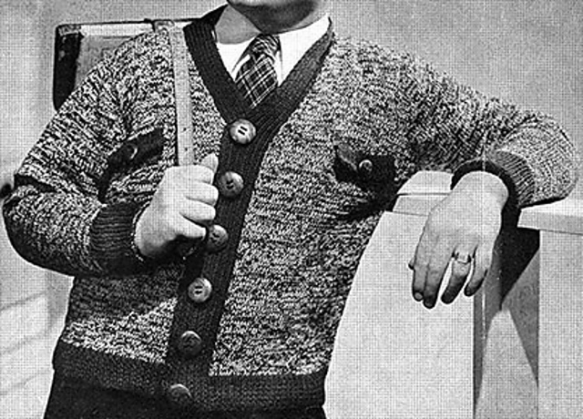 Masculine Tweed Sweater #521