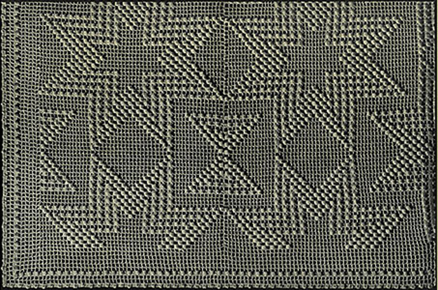 Star and Hour Glass Bedspread #206