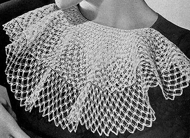 Jabot in Knot Stitch #296