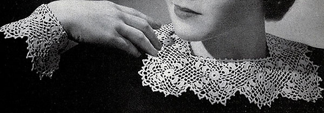 Irish Crochet Collar and Cuffs #2021