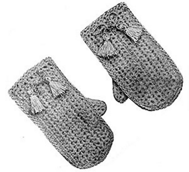 Childs Crochet Mittens #603