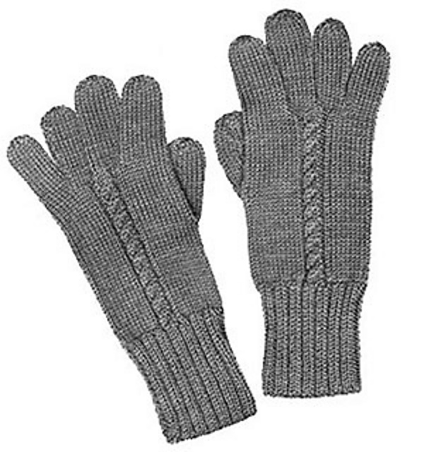 Ladies Cable Stitch Gloves #608