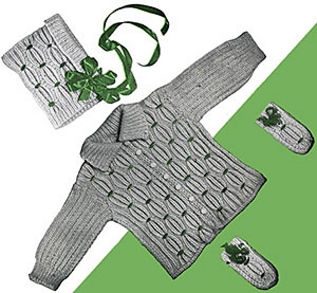Knitted Baby Set #720