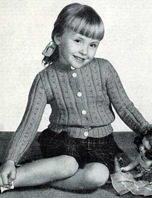 Girl's Cardigan Sweater #401