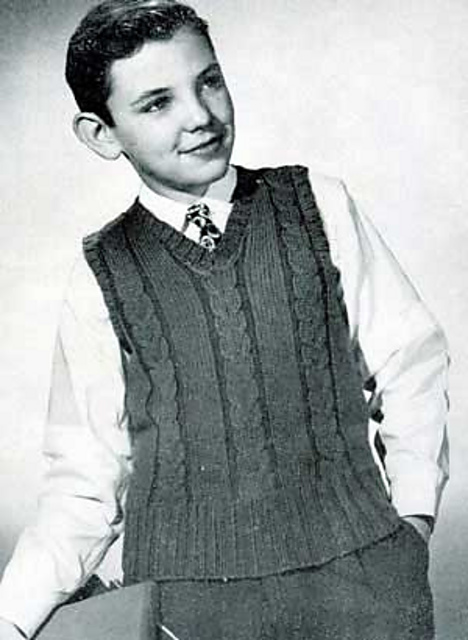 Boy's Sleeveless Sweater #406