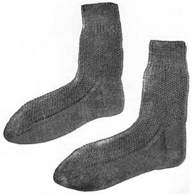 Moss Stitch Girls’ and Boys’ Socks #312