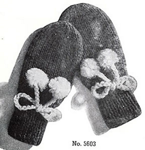 Thumbless Mittens #5603