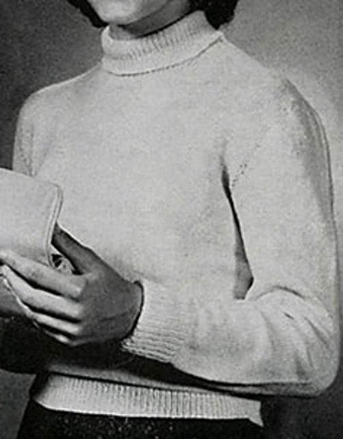Teen-Age Turtle Neck Sweater #837