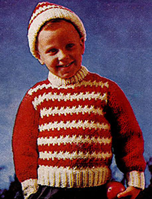 Bulky Slip On and Matching Hat #929