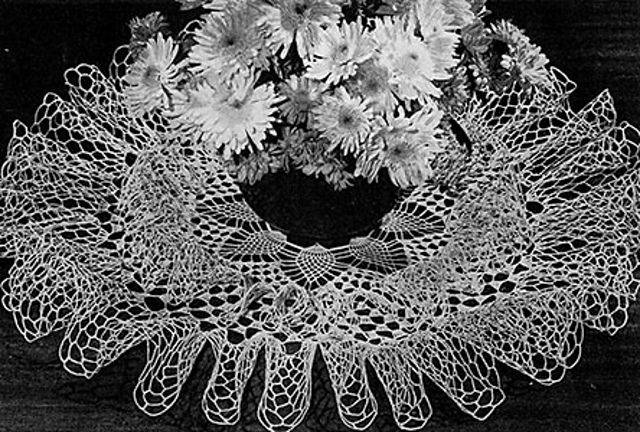 Ruffle Cascade Doily #D-124