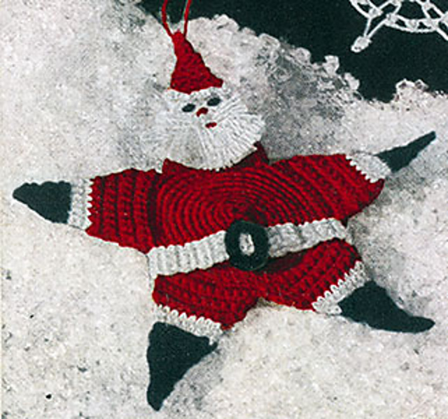 Santa Claus Star Ornament