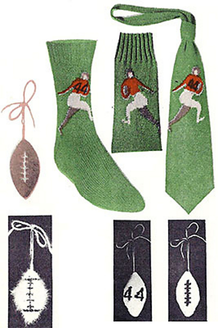 Football Player Socks and Necktie #7292