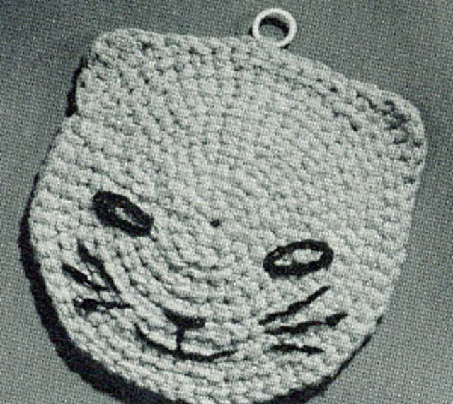 Kitten Potholder #9387