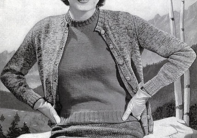 Tweed Mixture Cardigan Jacket #16