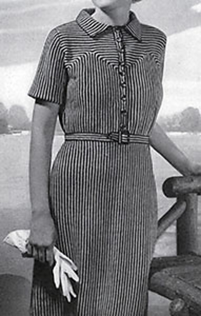Crocheted Shirtwaist Dress #108