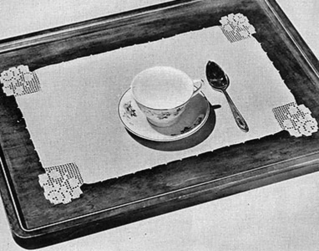 Wild Rose Tray Mat #7081