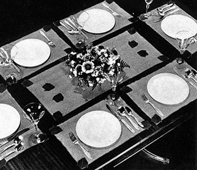 Leaf Luncheon Set #7073