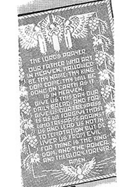 7264 The Lord's Prayer Wall Panel