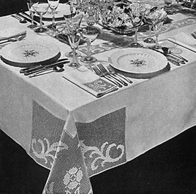 Dinner at Eight Tablecloth #7196