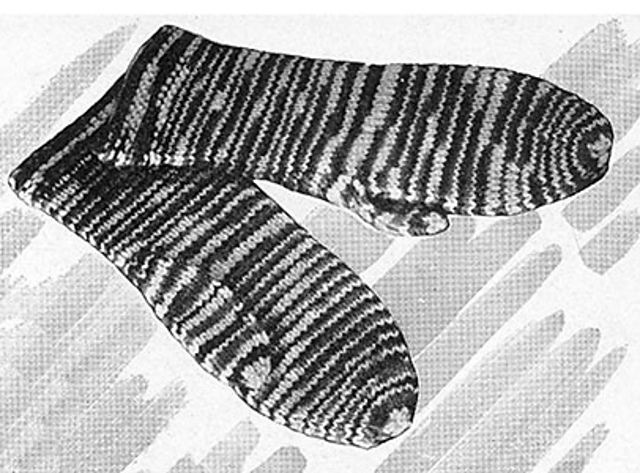 Mittens in Shaded Colors #1516