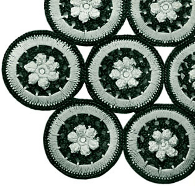 Ravelry Rubber Ring Hot Plate Mat 7410 pattern by American Thread Company