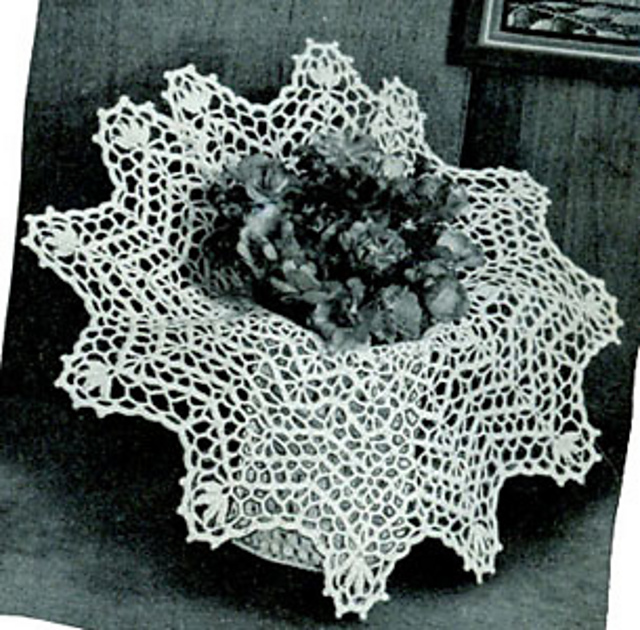 Crocheted Basket #2134
